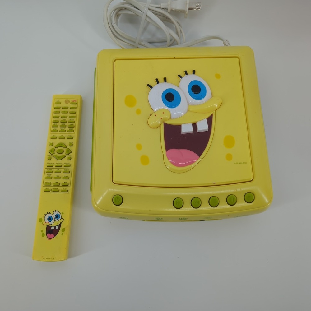 SpongeBob SquarePants Emerson DVD Player Model SB329 - Tested *Does Not Read DVD